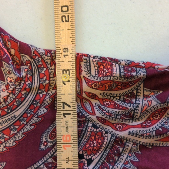 Croft & Barrow Women's Size PM Lightweight Paisley Print Long Sleeve T Shirt Top - Picture 8 of 11